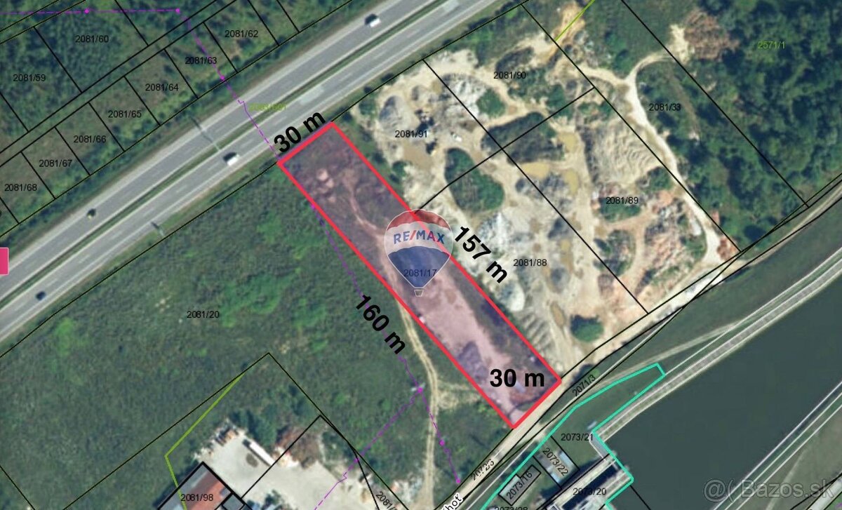 Predaj priemyselného /skladového pozemku priamo pri diaľnici - 2