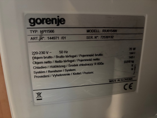 Vstavaná chladnička Gorenje - 2