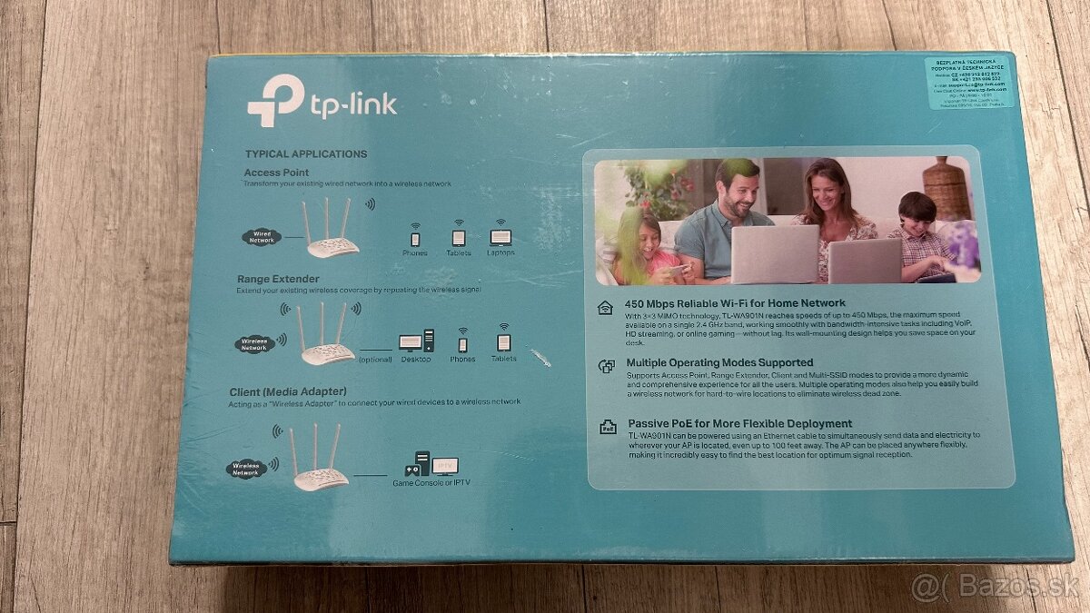 TP-WA901N Bezdrotovy pristupovy bod N 450 Mb/s - 2