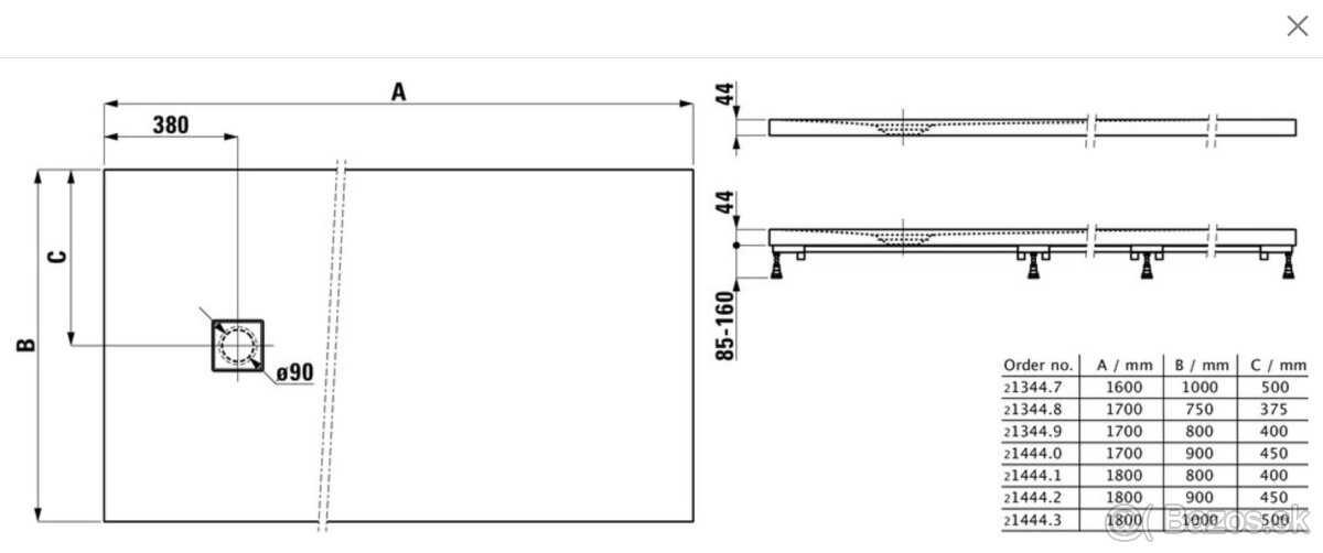 LAUFEN Solutions Marbond 160x100 cm - 2