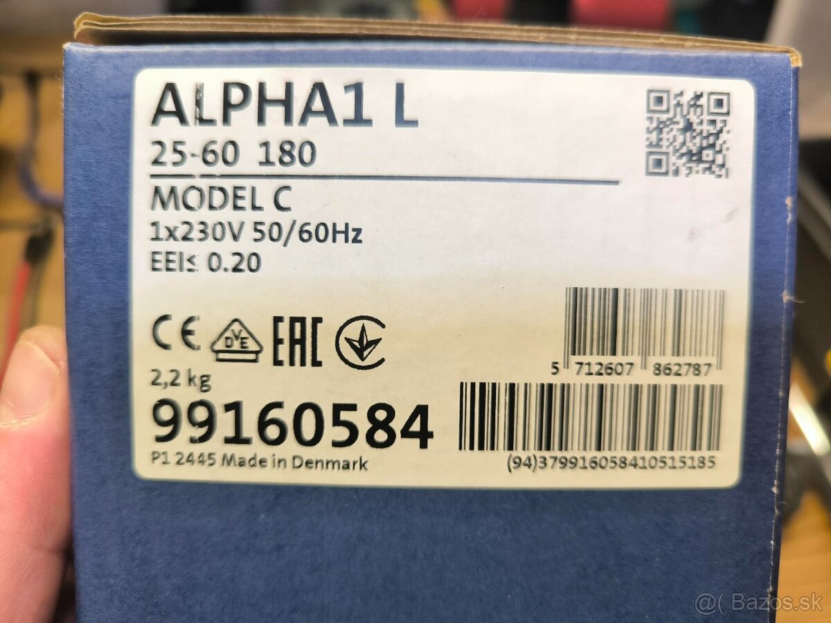 Grundfos ALPHA1 L 25-60 180 - 2