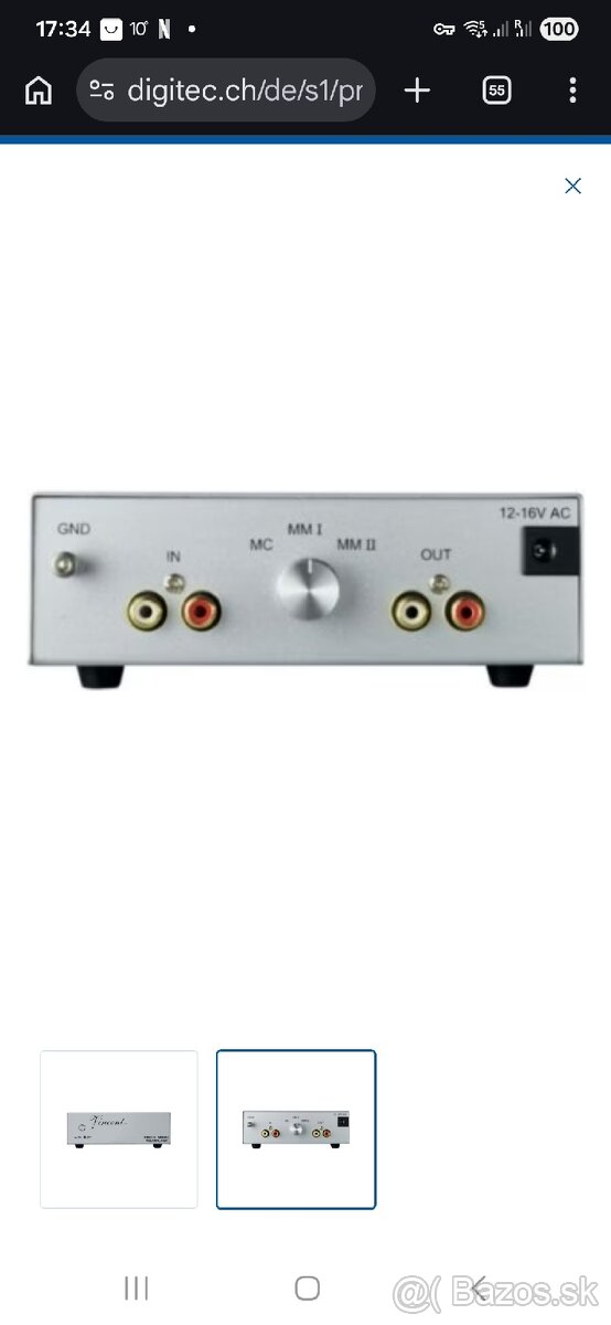 Vincent phono preamp pho 112 - 2