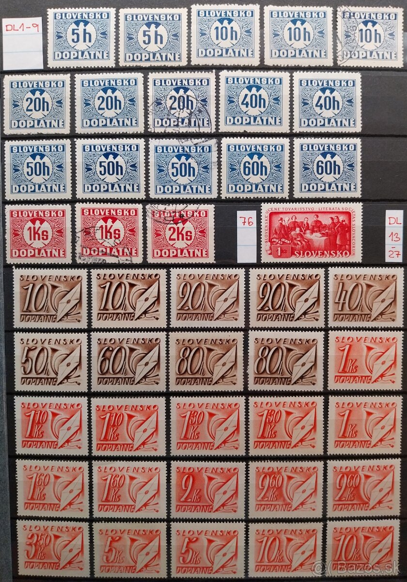 Známky - SLOVENSKÝ ŠTÁT - 2