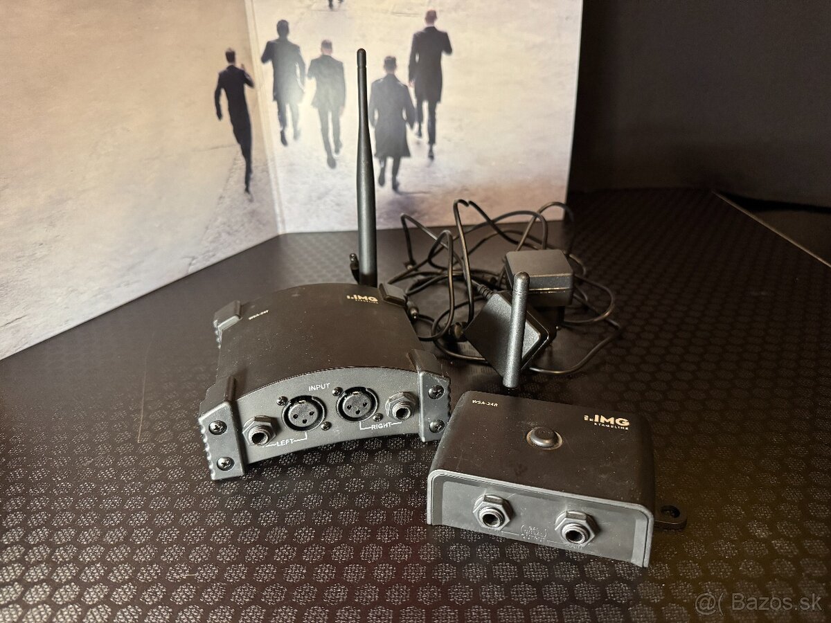 Bezdrôtový stereo vysielač/prijímač, 2.4 GHz - 2