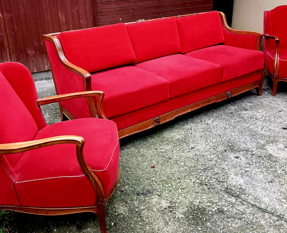 Starožitná sedacia súprava - 2