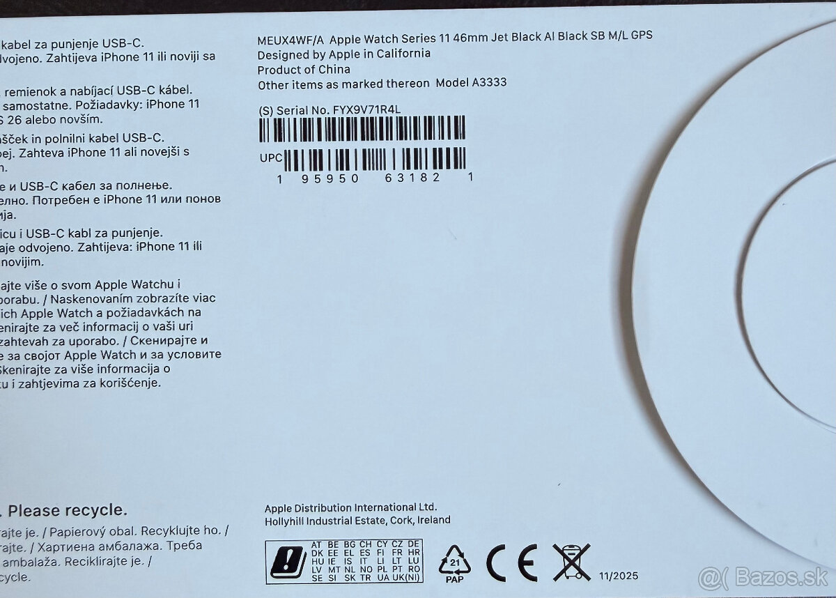 Apple Watch 11 46mm nerozbalené - 2