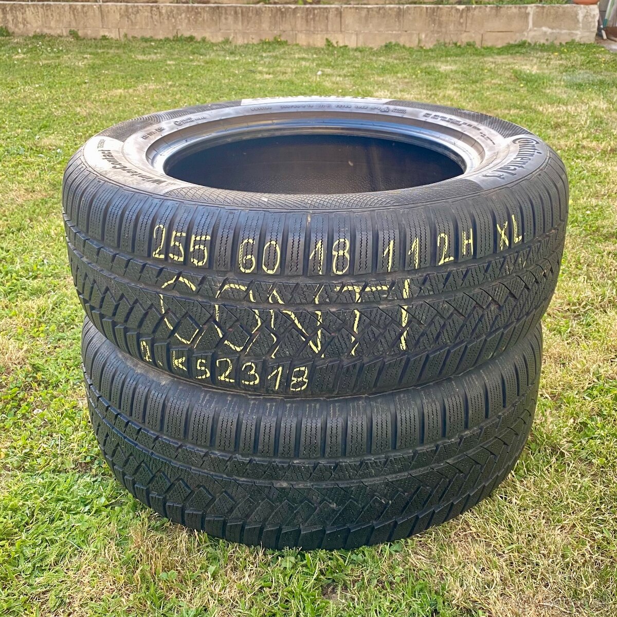255/60 r18 zimné Continental 112H - 2