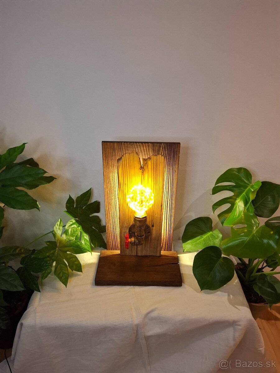 Handmade drevené lampy - 2