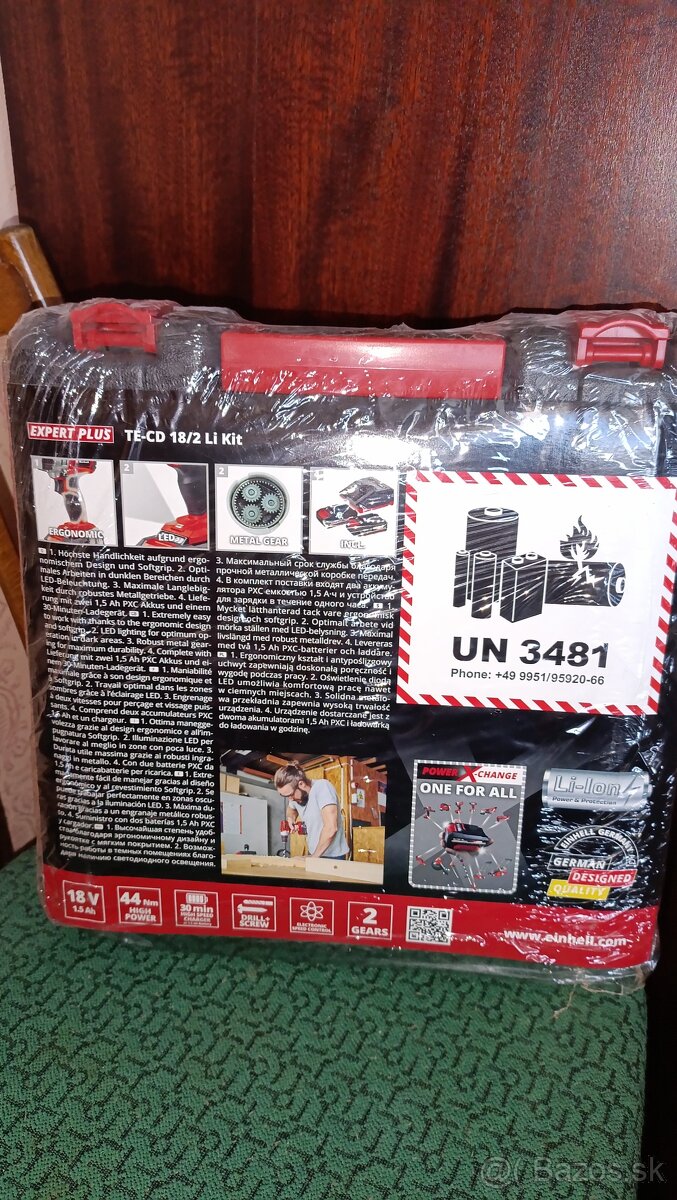 Predám Aku TE-CD 18/2 Li Kit Einhell expert plus - 2