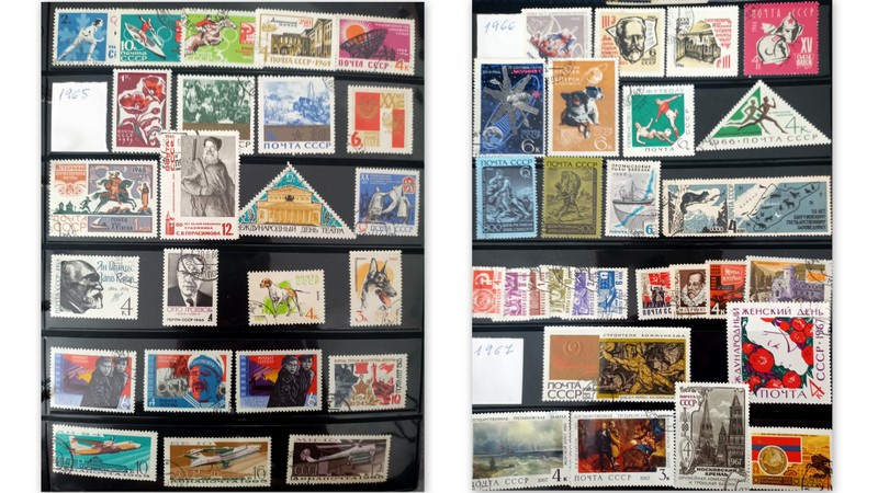 Predám poštové známky CCCP 1084 ks - 2