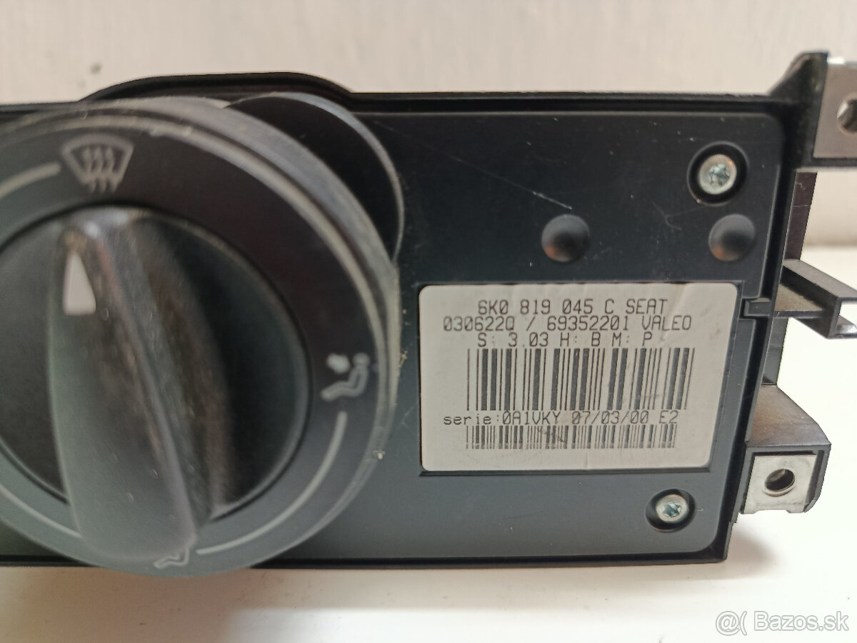 ovladanie kurenia Seat Ibiza III 6K0819045C 20€ - 2