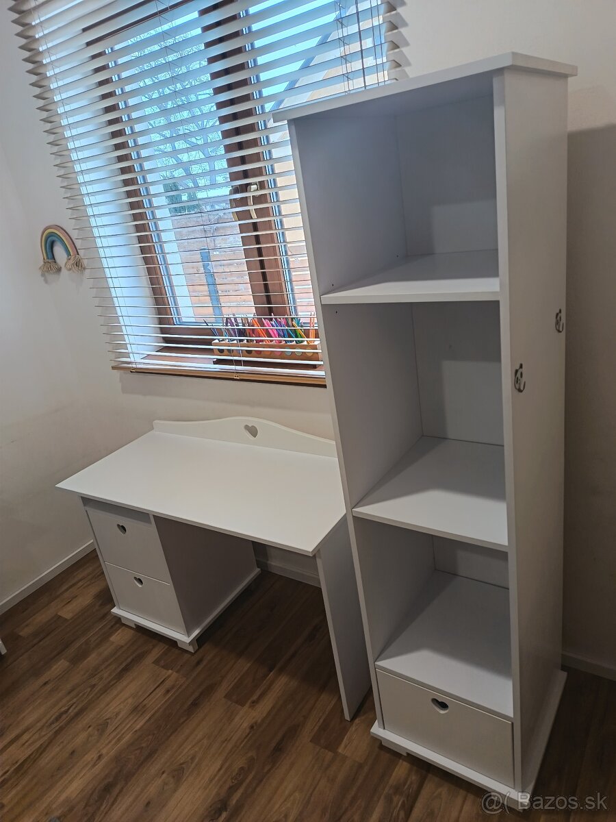 Písací stôl+knižnica - 2