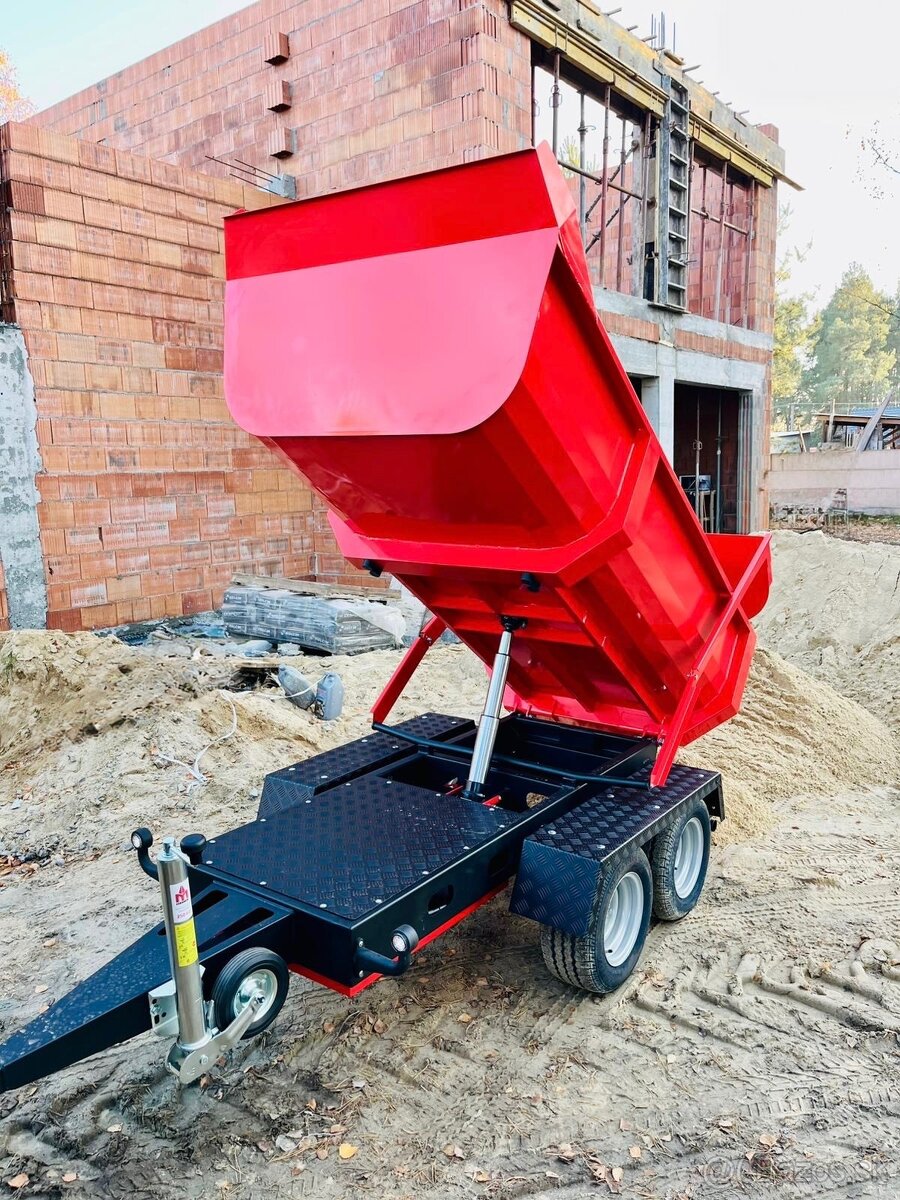 Sklápěcí přívěsný vozík do 750 kg – za auto i čtyřkolku