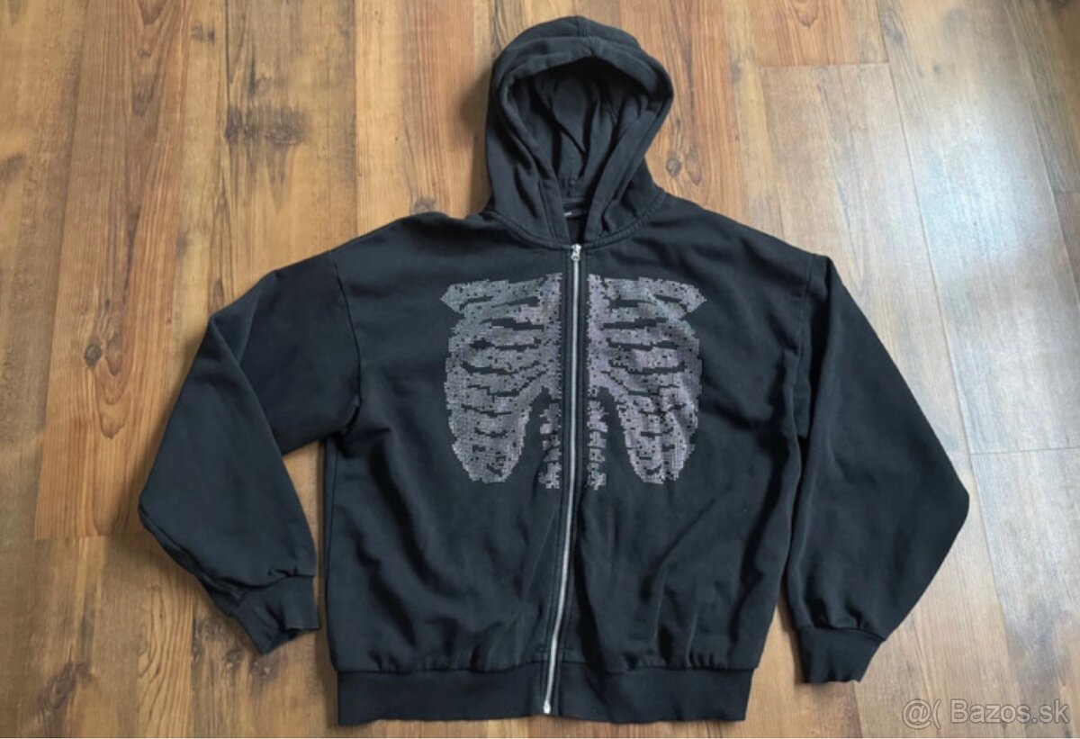 halloween mikina kostra skeleton y2k cropp - 2