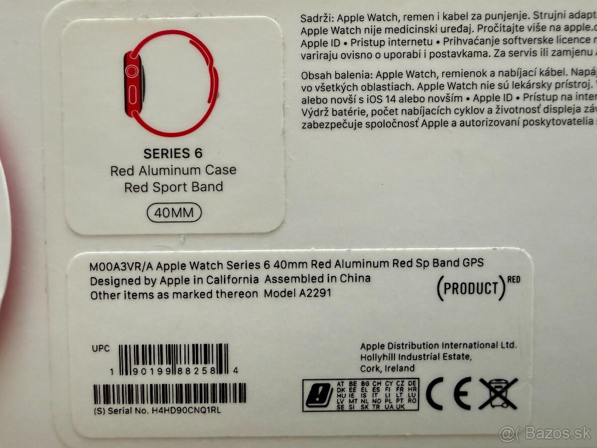 Apple watch 6, RED 40 mm - 2
