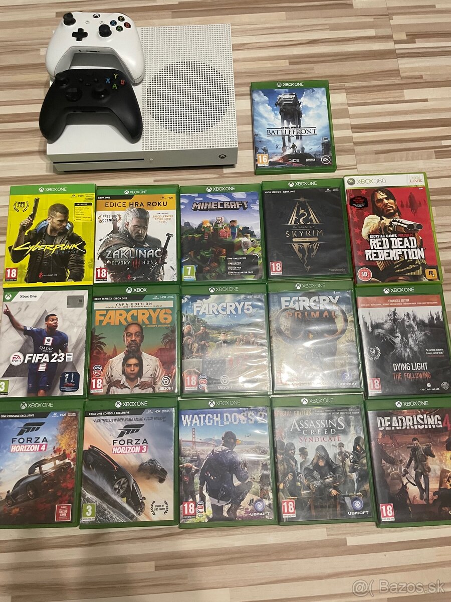 Xbox One S + 2 ovládače + veľa hier - 2