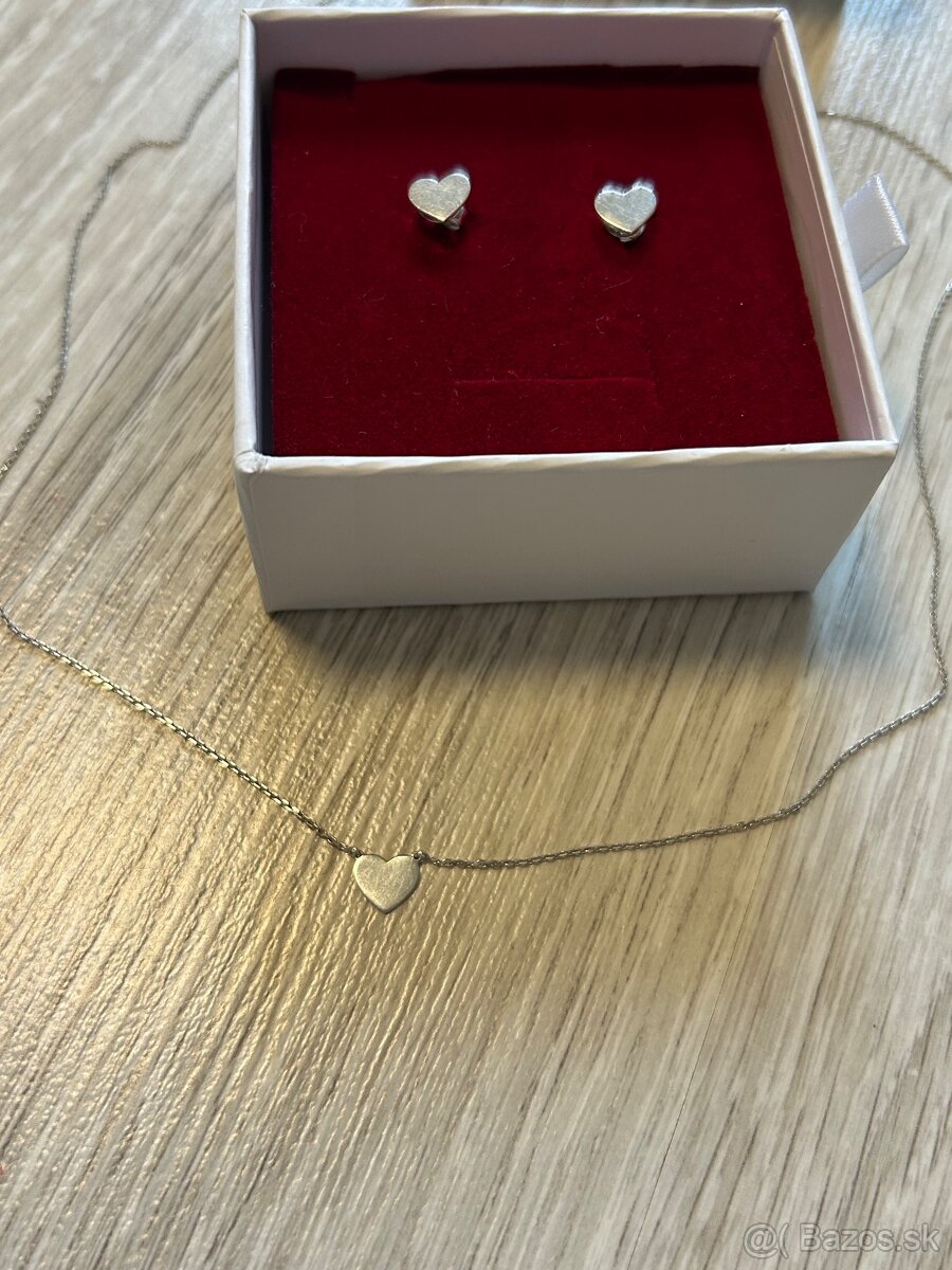 Predam 14k biele zlato retiazka a nausnice zo Sofia - 2