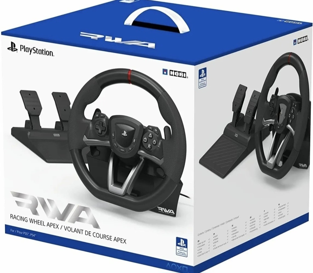 PS5 1TB + 17HIER + Racing Wheel Apex PS5 + 1x DUAL SHOCK - 2