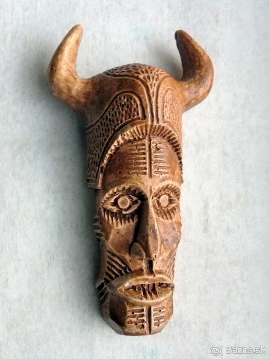 Vintage africká kmeňová maska - 2
