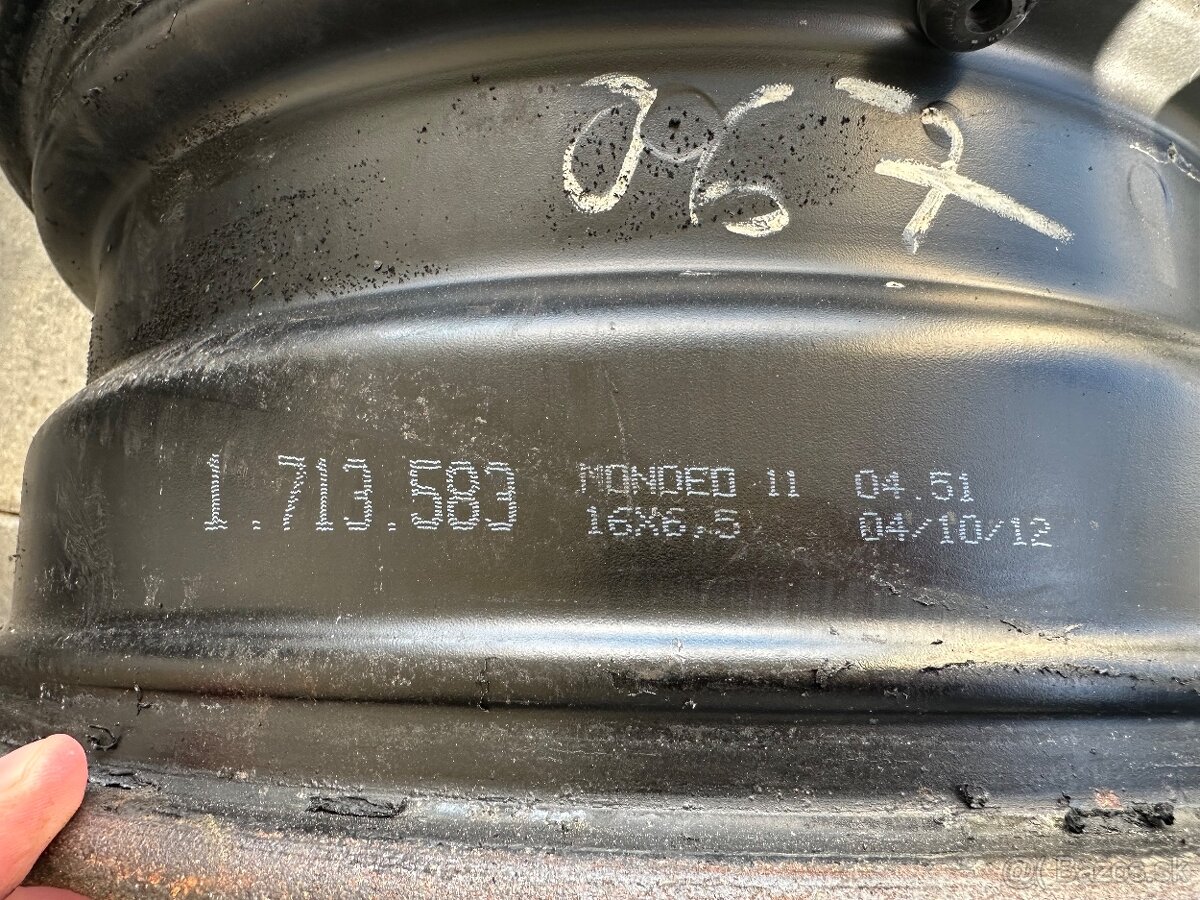 4 plechove disky 16x6.5 - 2