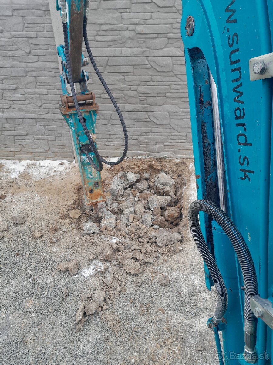 Vykopove prace minibagrom 2t - 2