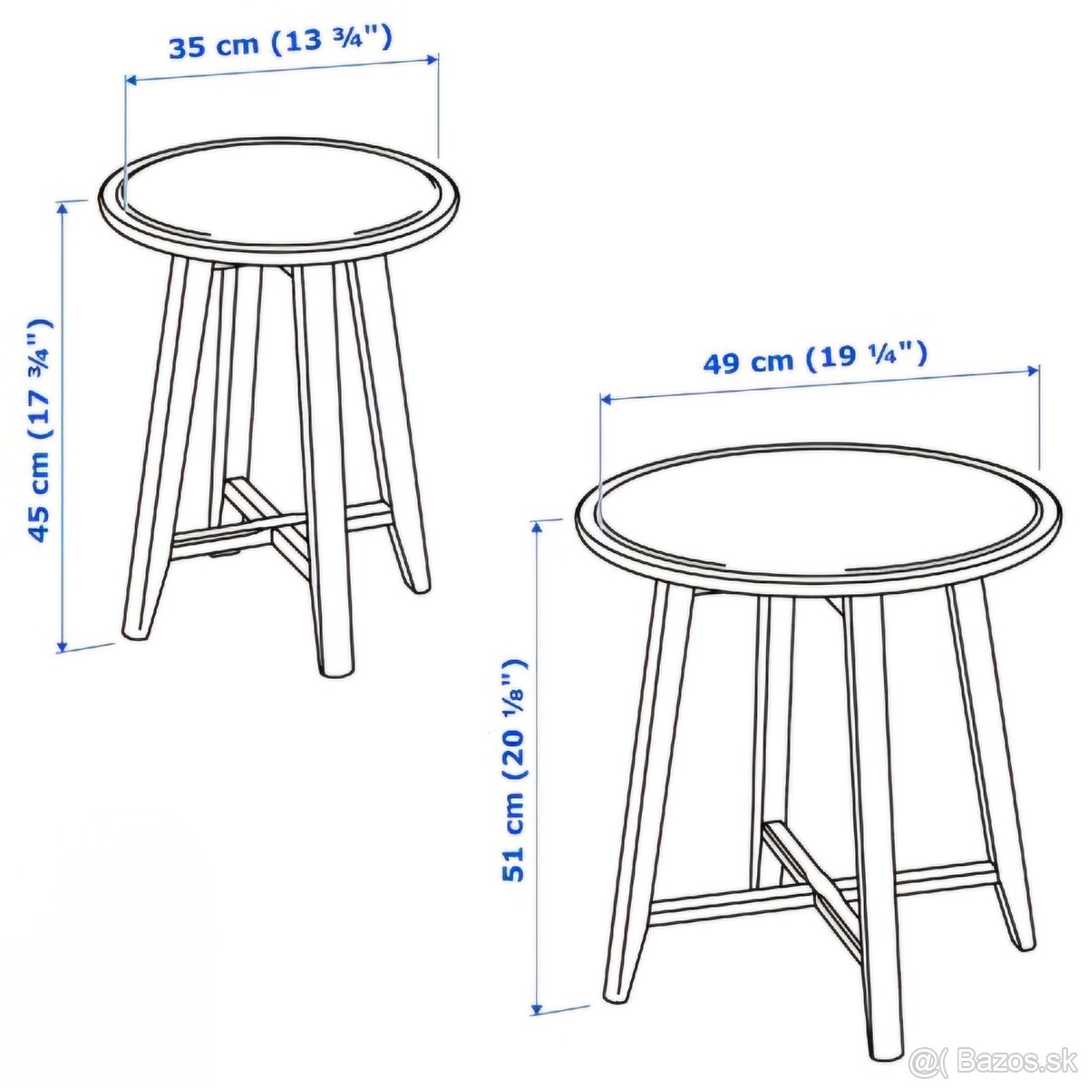 Stolíky KRAGSTA - 2