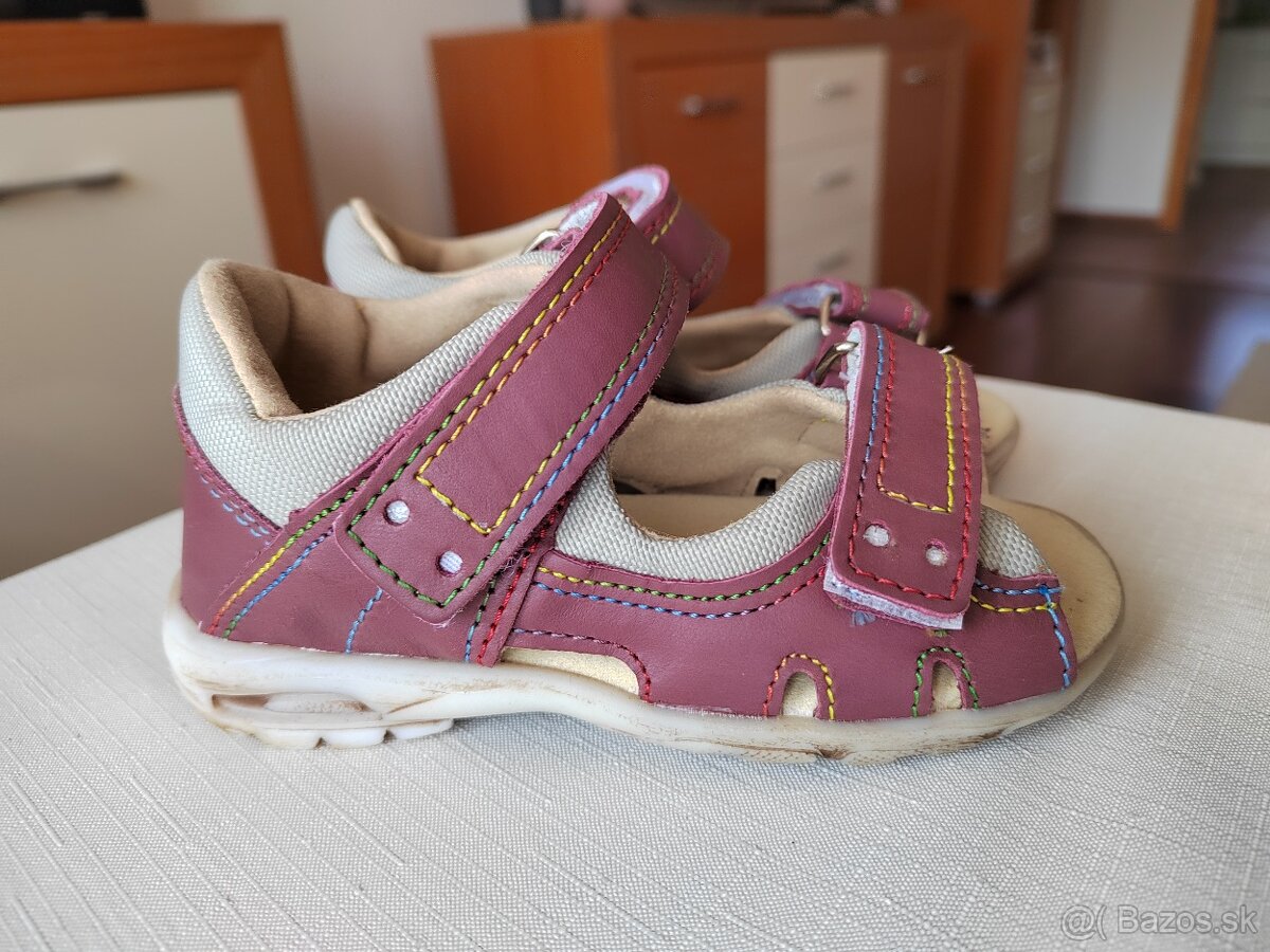 Sandále SLOVOBUV - bordové v.23 - 2