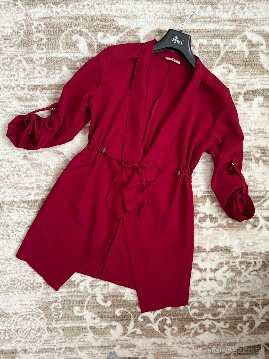 Bordový kabát / plášť - 2