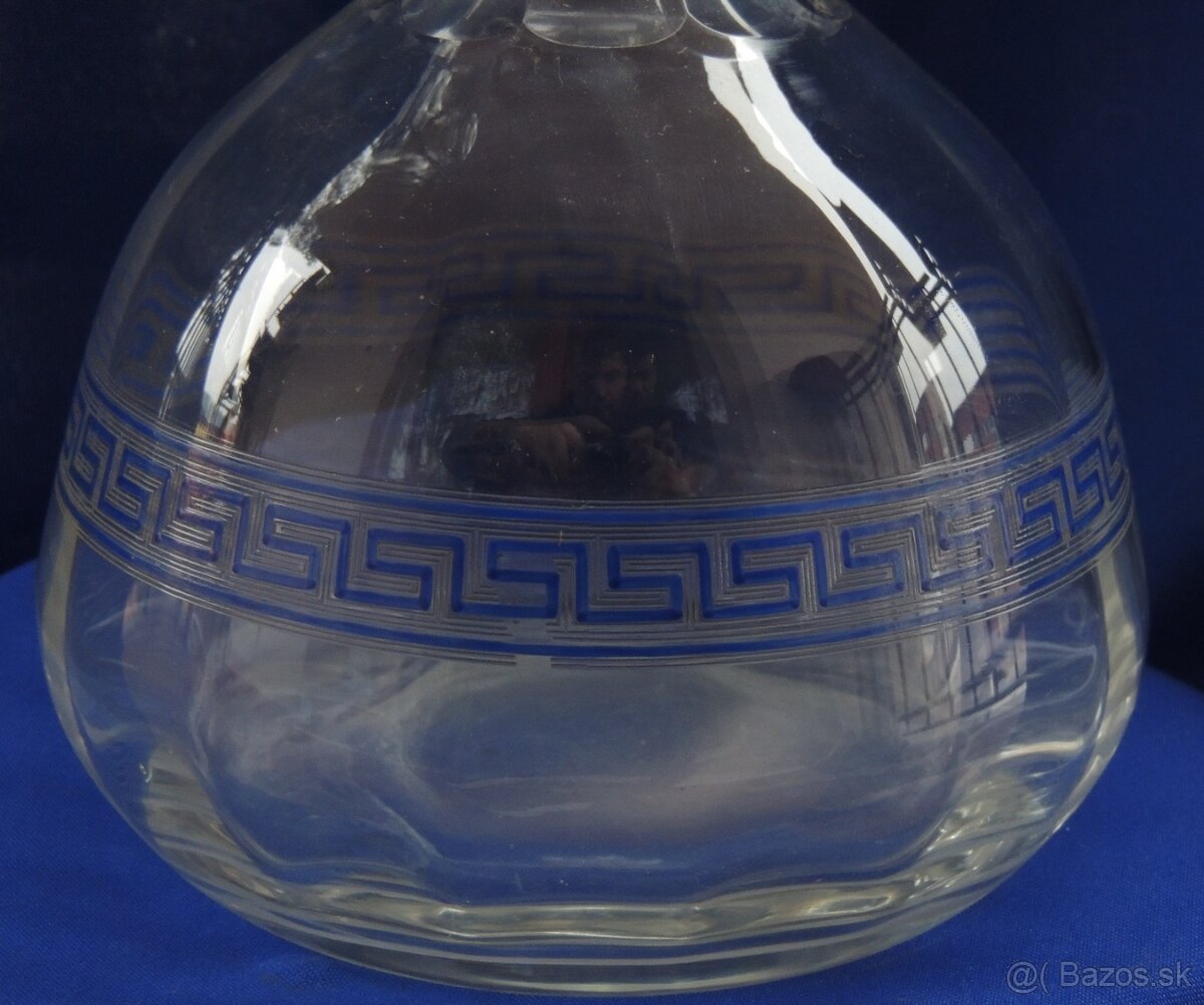 Karafa na víno bez štupla Art Deco oval - 2