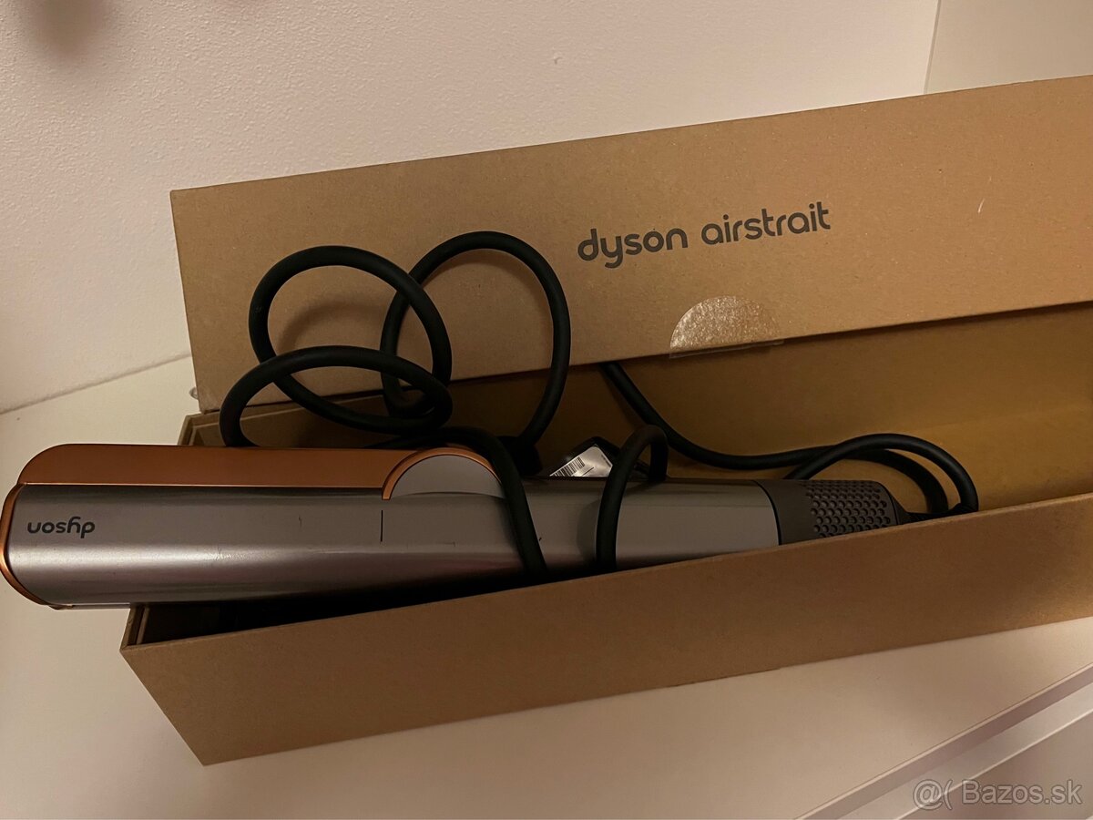 Predám Dyson AirStreit – sušič vlasov, striebro/zlato - 2