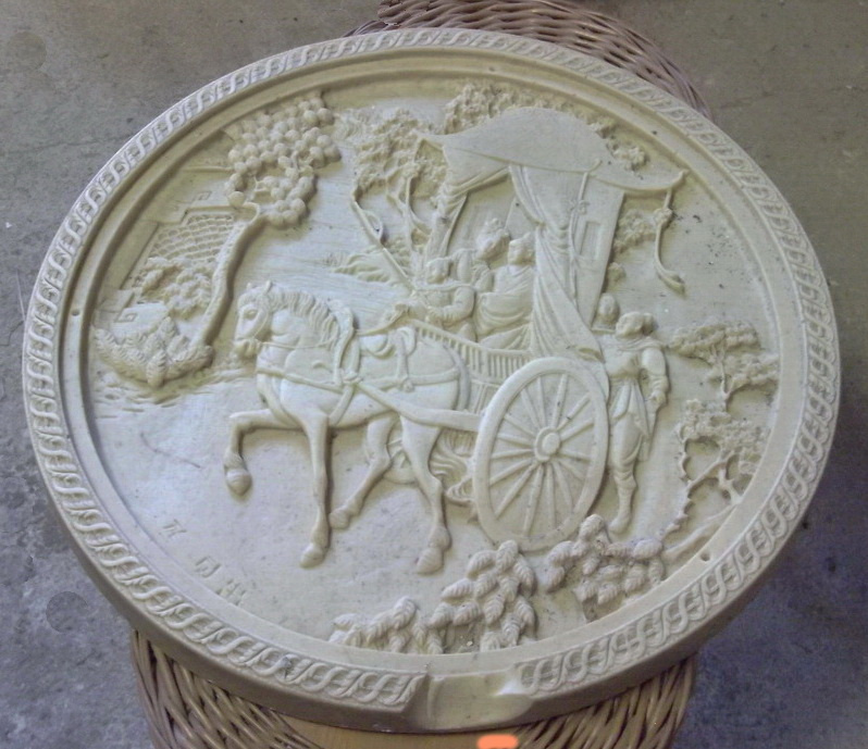 Alabastrový stolík interiér aj exteriér - 2