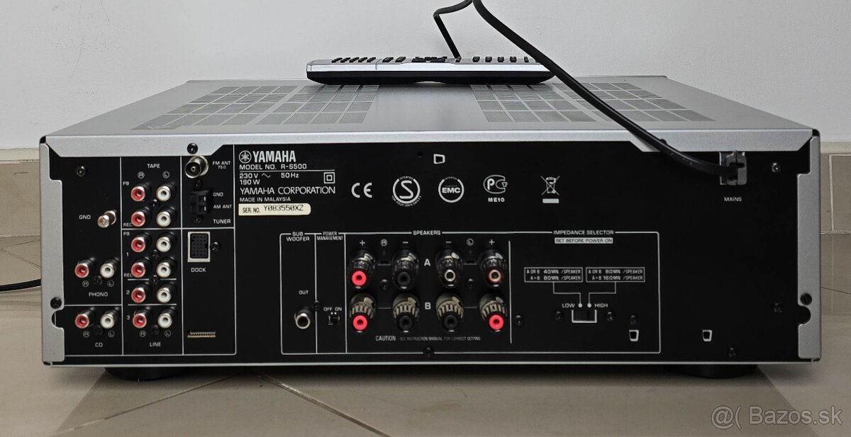 Yamaha R-S500 / PHONO / FM s RDS /SUB OUT - 2