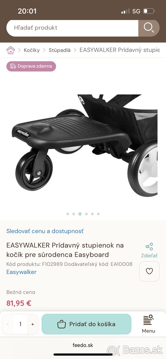 Easywalker surodenecky stupienok/skate - 2