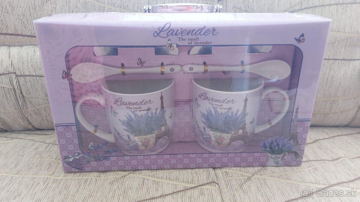 Šálky s motívom levandule - 2