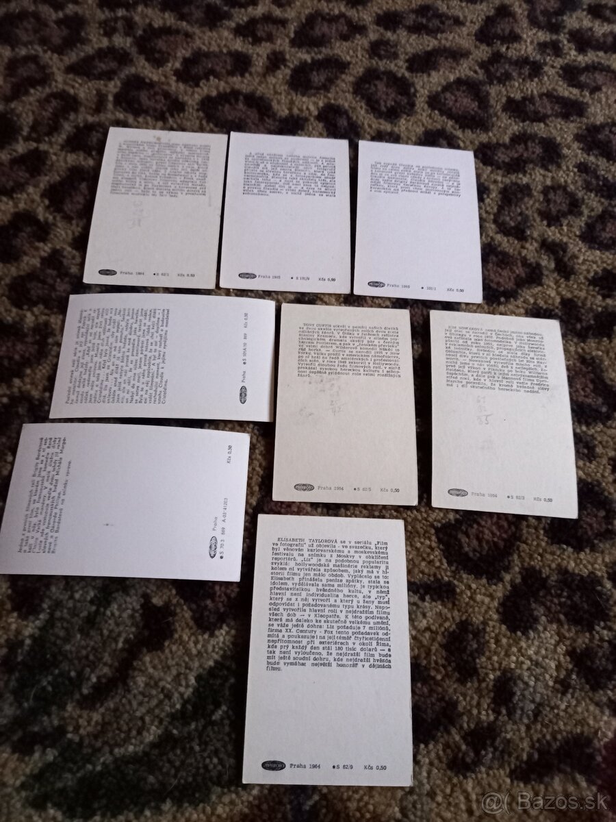 Retro pohľadnice hercov - 2