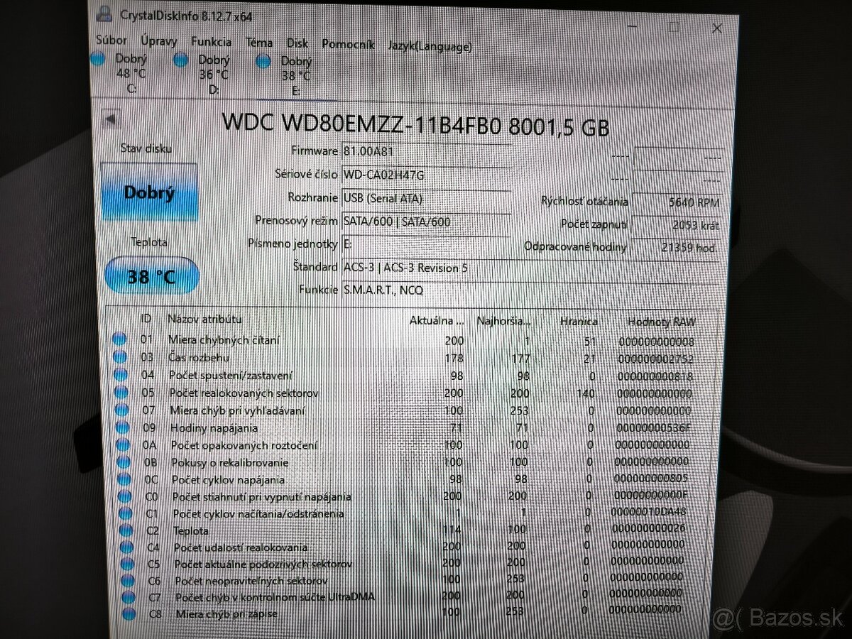 Predám HDD WD Elements 8TB plne funkčný bez závad - 2