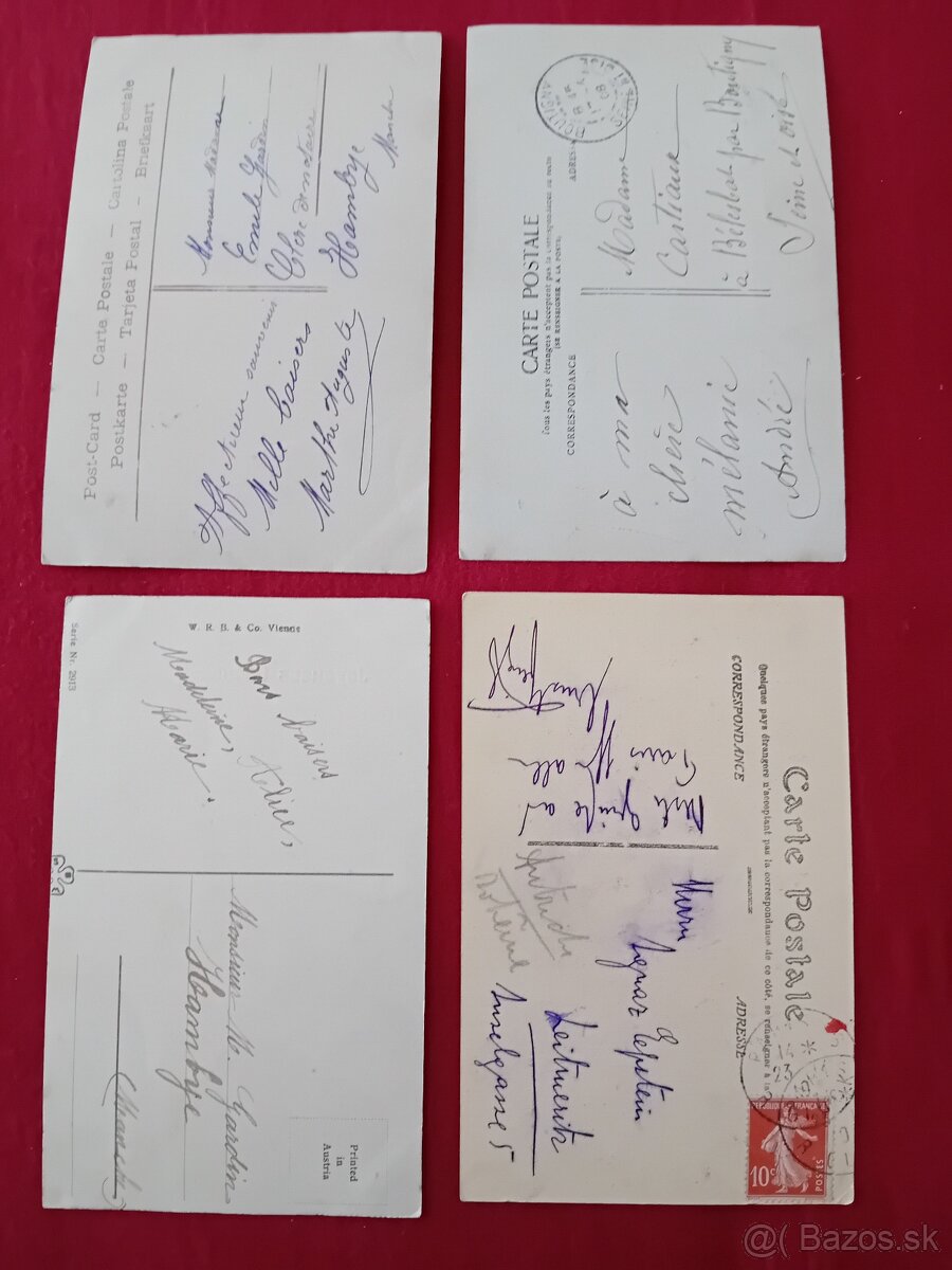 Pohľadnice známky Francúzsko - 2