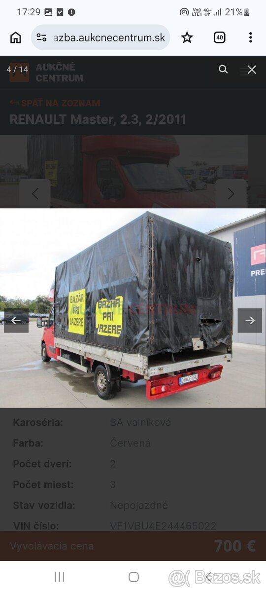 Renault Master 2,3 107kw rok 2011 - 2
