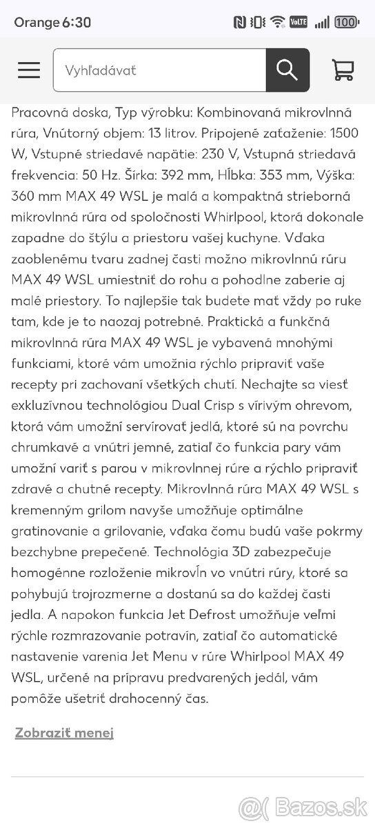 Mikrovlnná rúra - 2