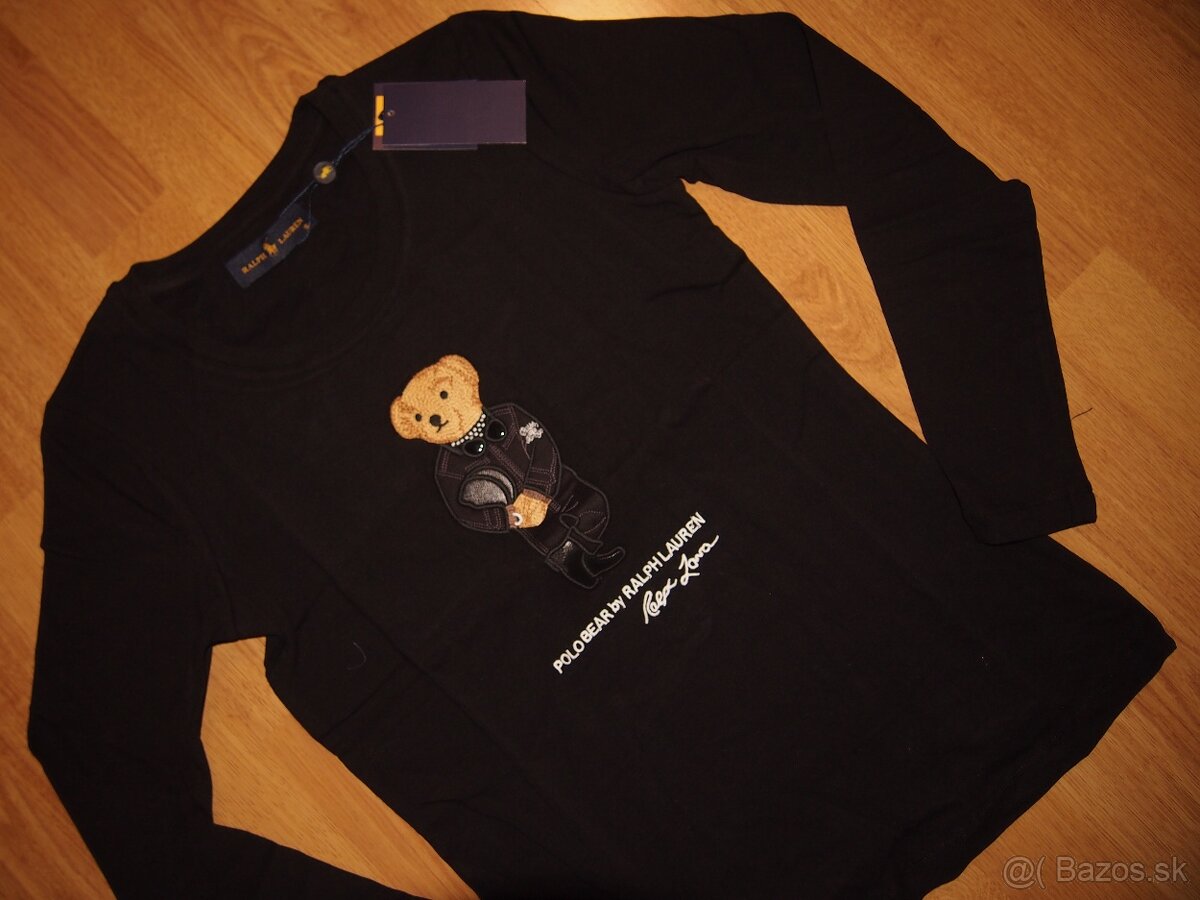 Ralph Lauren dámske tričko s dlhým rukávom čierne - 2