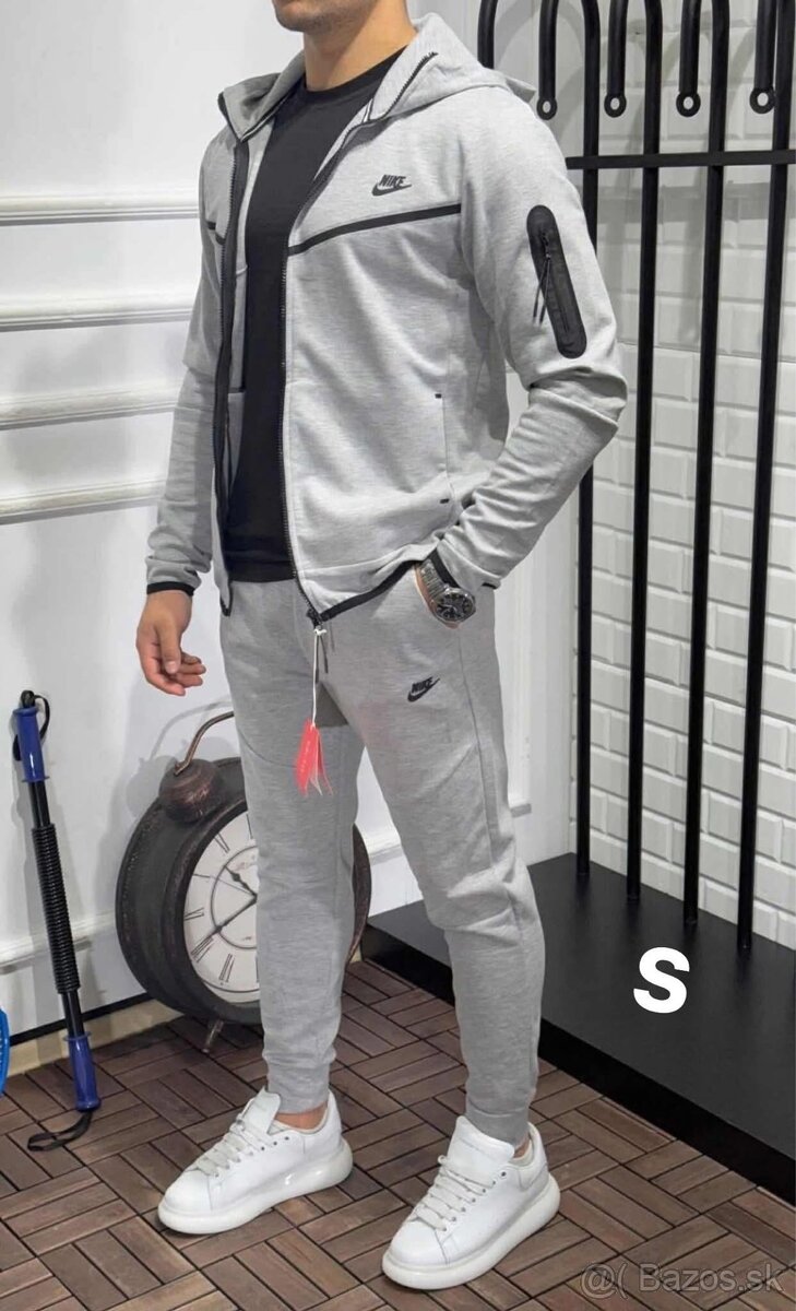 Pánska súprava Nike Tech Fleece šedá - 2