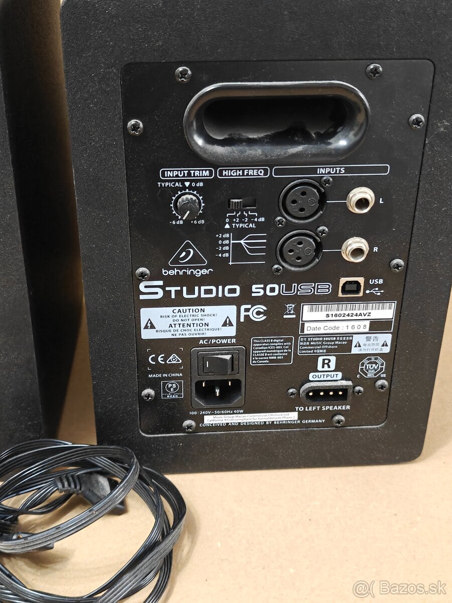 Predám reproduktory BEHRINGER 50USB aktívny monitor - 2