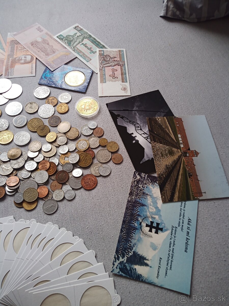 Mince bankovky pohľadnice púzdra obaly - 2