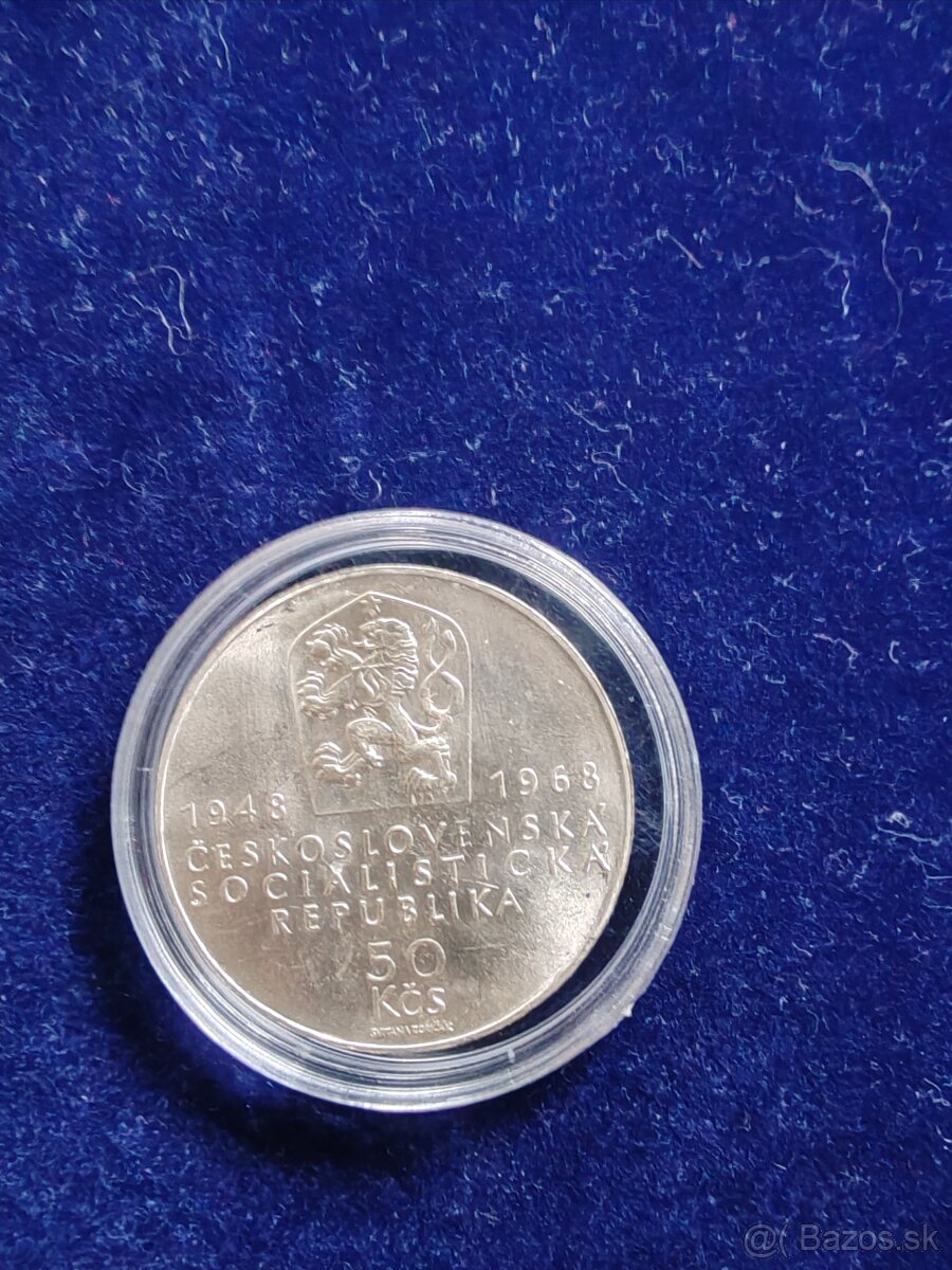 Strieborné mince čssr Libuša 1968 - 2