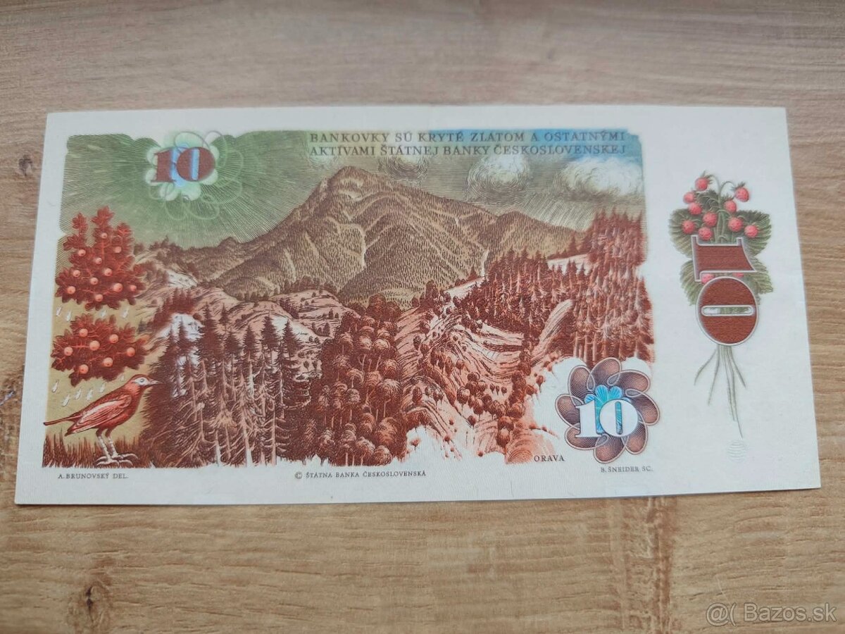 10 Kčs Hviezdoslav 1986 - 2