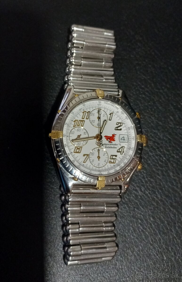 Predám BREITLING CHronomat,ocel&zlato - 2