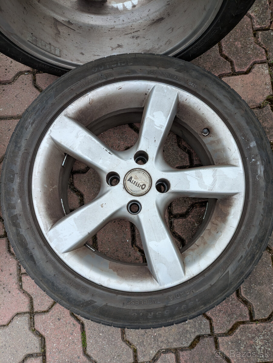 Elektróny + letné pneumatiky 195/55 R16 - 2