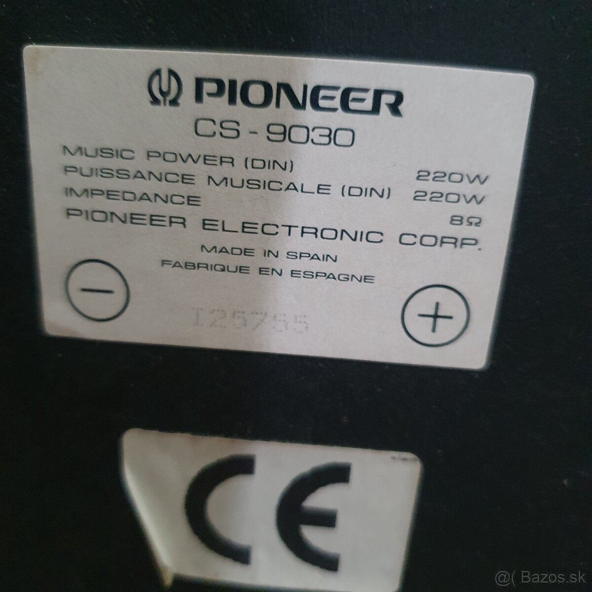 Predám reprosústavy PIONEER CS 9030 - 2
