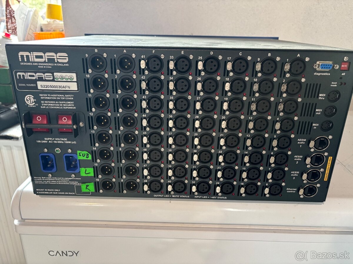 Predám stagebox Midas DL251 48in/16out - 2