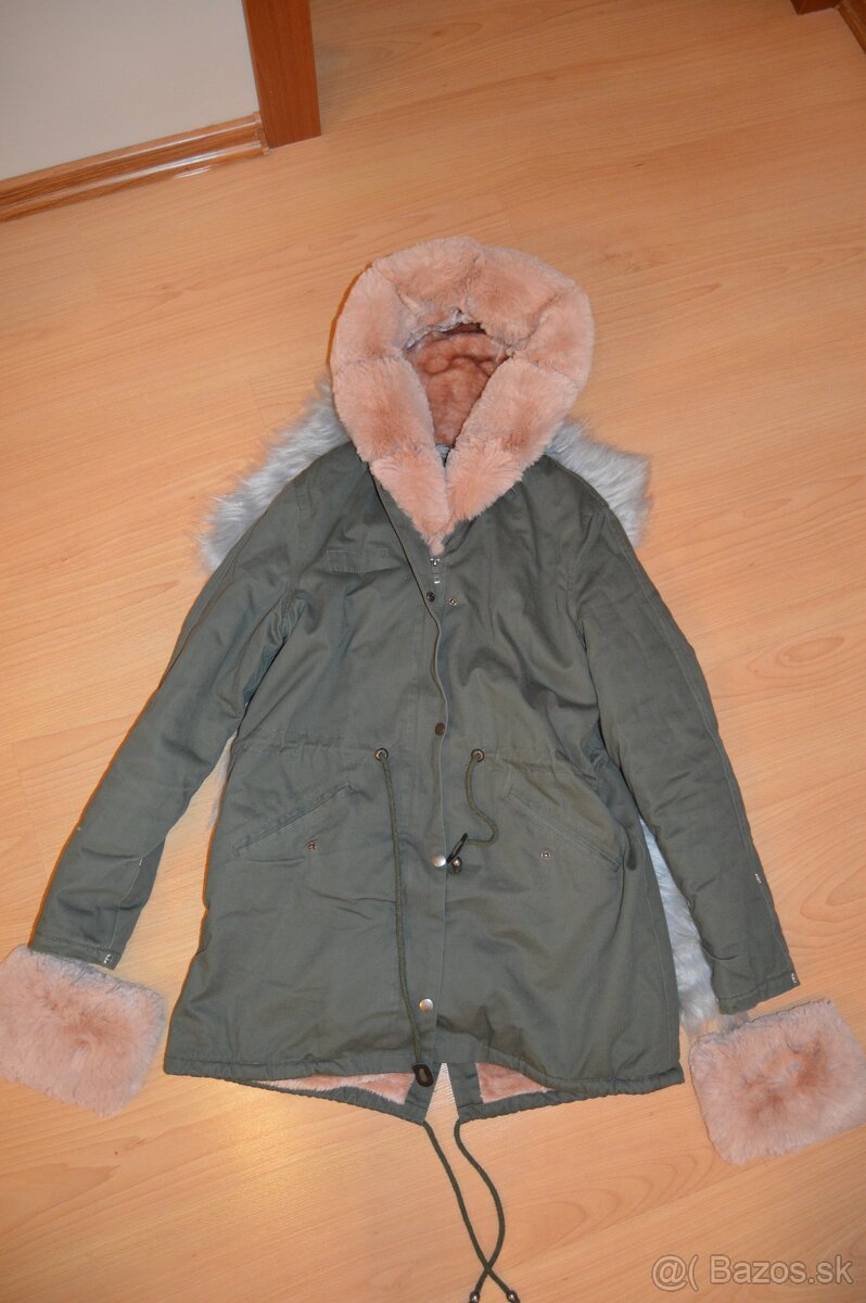 Dámska bunda s kožušinou - 2